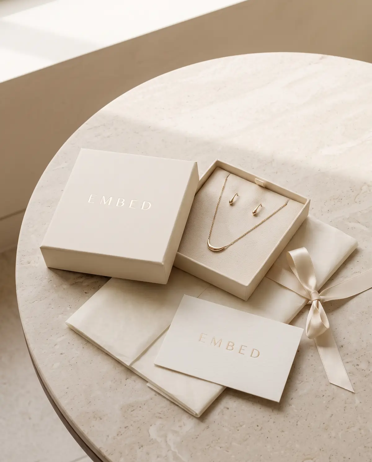 EMBED signature jewelry gift packaging
