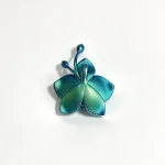 Titanium Two-Tone Flower Pendant
