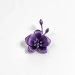 Titanium Two-Tone Flower Pendant