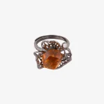 Openwork Citrine Ring
