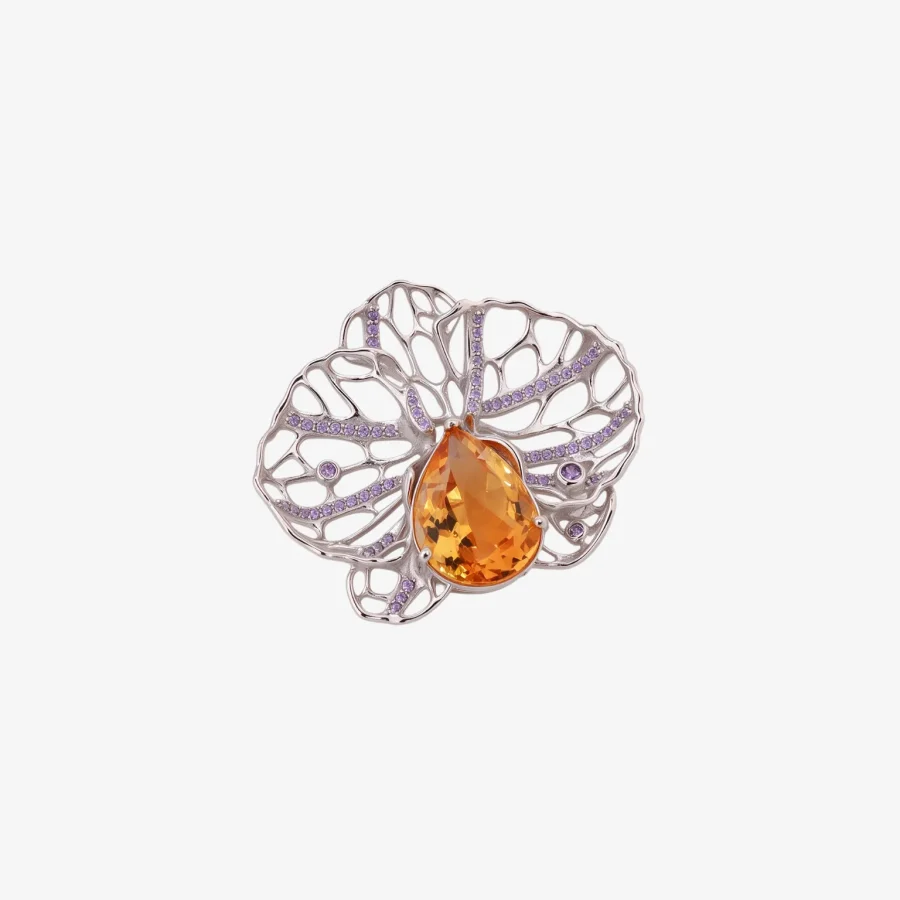 Openwork Citrine Pendant