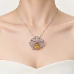 Openwork Citrine Pendant