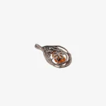 Black Silver Citrine Pendant