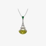 Paris Tower Citrine Necklace