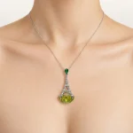 Paris Tower Citrine Necklace