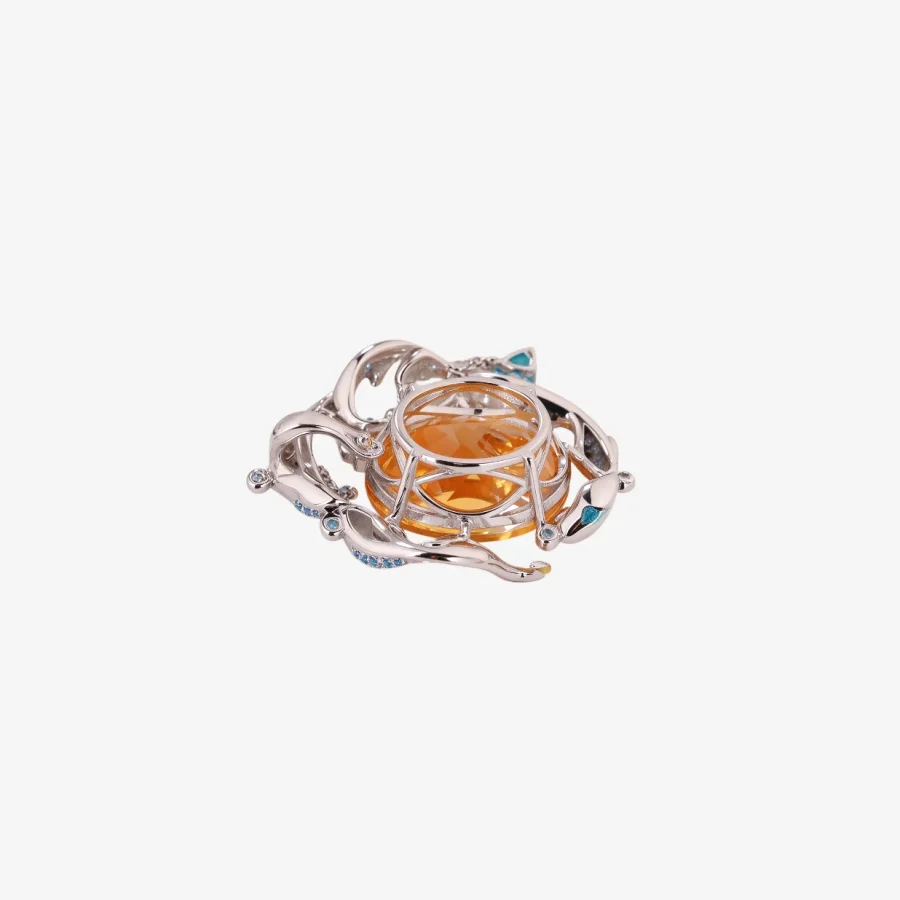 Koi Fish Citrine Pendant