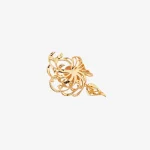Diamond Citrine Flower Pendant