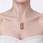 Citrine Pineapple Pendant