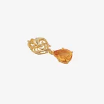 Citrine Heart Moon Pendant