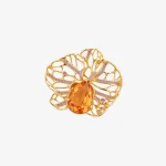 Openwork Insect Citrine Pendant