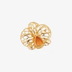 Openwork Insect Citrine Pendant