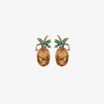 Citrine Pineapple Earrings