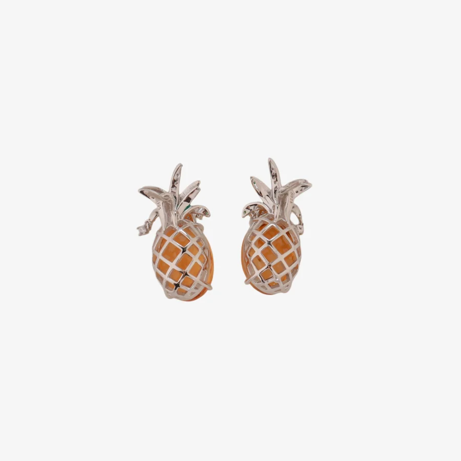 Citrine Pineapple Earrings