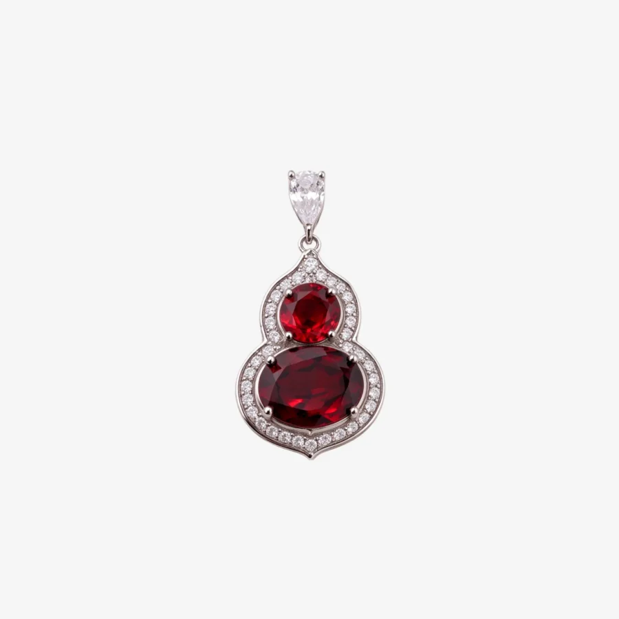 Little Gourd Garnet Pendant