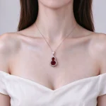 Little Gourd Garnet Pendant