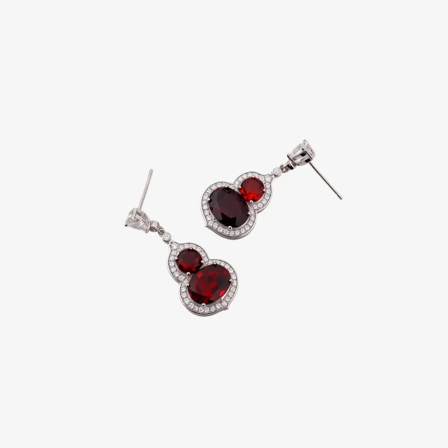 SLS004 B_10_04_2026 Garnet Gourd Earrings