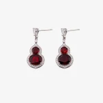 SLS004 C_10_04_2026 Garnet Gourd Earrings