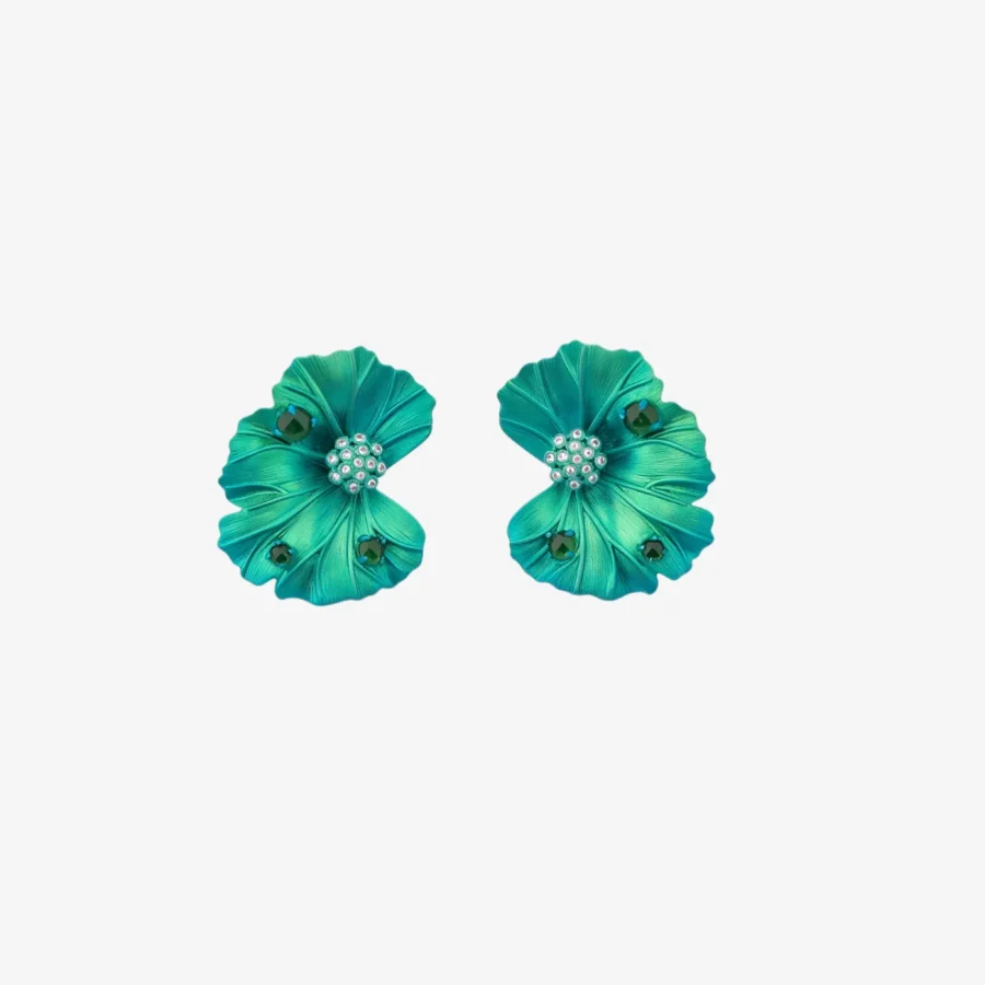 TJ010 B_10_04_2026 Two Tone Peony Flower Studs