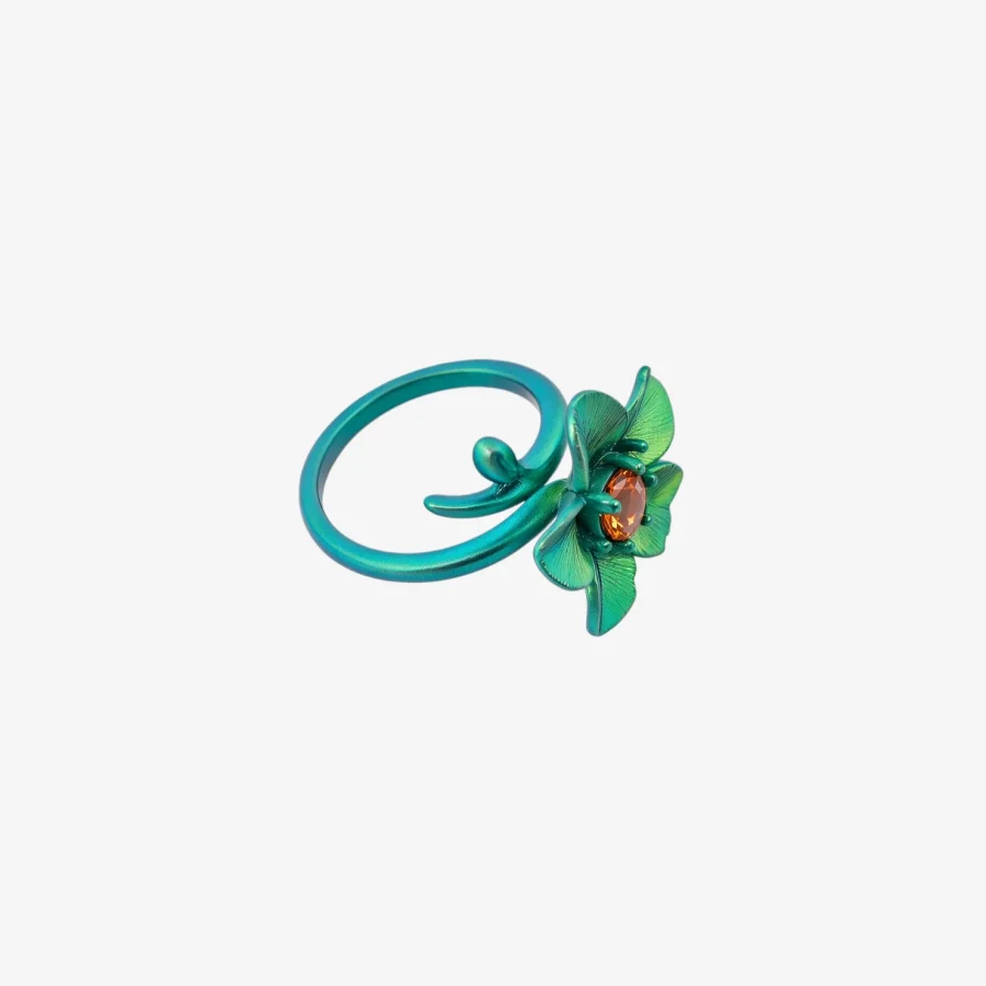 Green Flower Ring