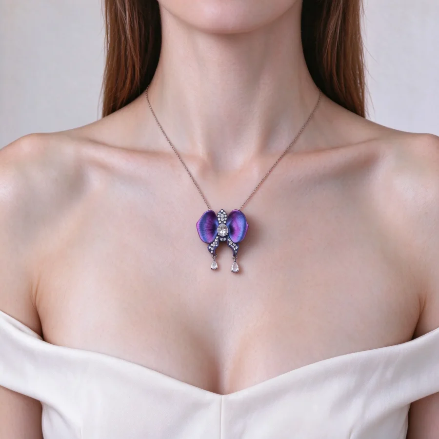 Four Color Flower PendantV