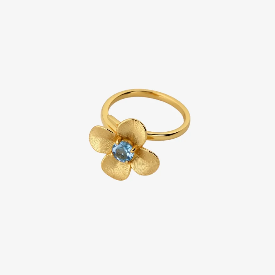 Topaz Flower Ring