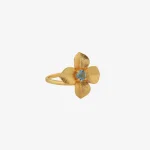 Pointed Petal Topaz Ring