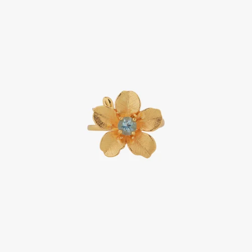 Topaz Five Petal Ring