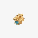 Topaz Pearl Flower Pendant