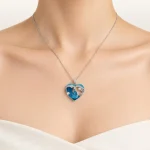 Ocean Heart Pearl Pendant