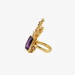 Sparkling Butterfly Amethyst Ring