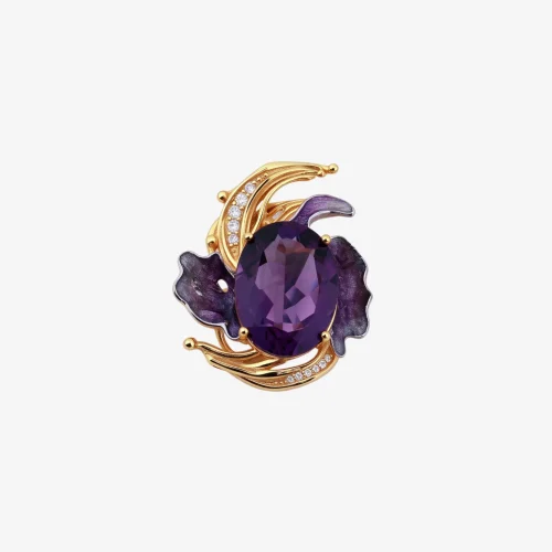 Floral Amethyst Ring