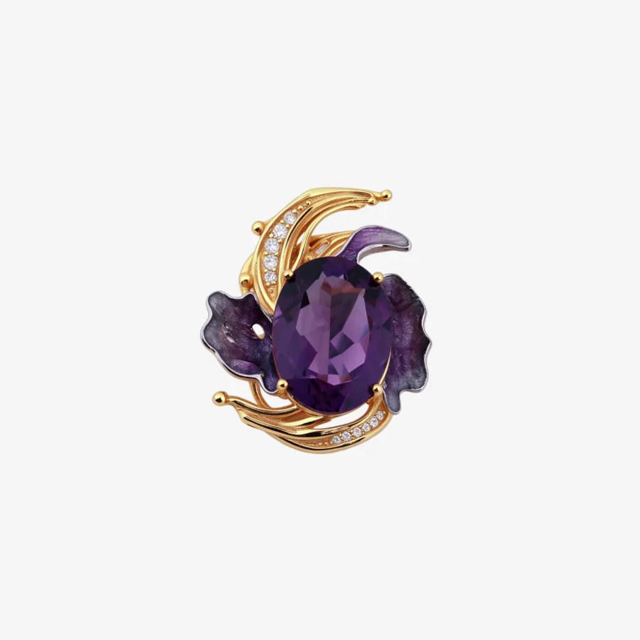 Floral Amethyst Ring