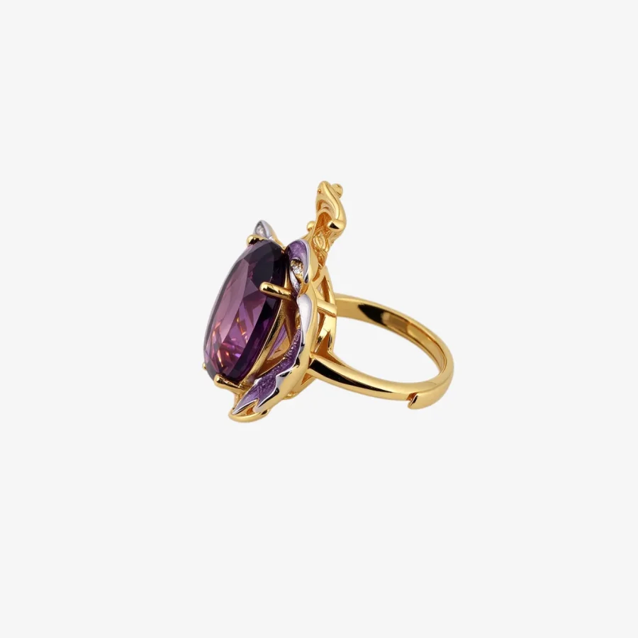 Floral Amethyst Ring