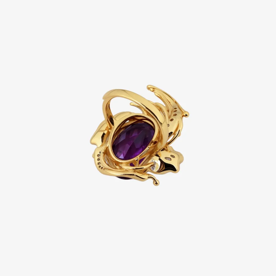Floral Amethyst Ring