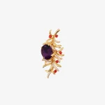 Amethyst Wheat Brooch Pendant