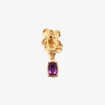 Gold Floral Pearl Amethyst Pendant