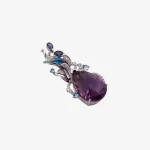 Design Diamond Amethyst Pendant