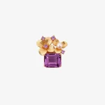 Square Amethyst Pearl Pendant