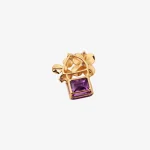 Square Amethyst Pearl Pendant