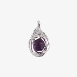 Hollow Egg Shaped Amethyst Pendant