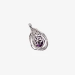 Hollow Egg Shaped Amethyst Pendant