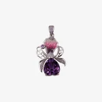 ZSJ029 A Bowknot Amethyst Pendant