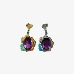 Color Rim Amethyst Pendant