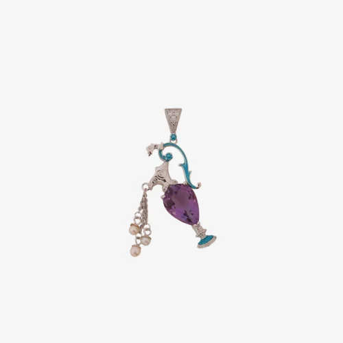 Treasure Vase Amethyst Pendant