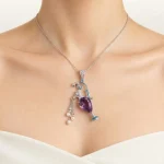ZSJ031 D Treasure Vase Amethyst Pendant