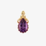 Elegant Teardrop Amethyst Pendant