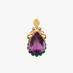 Elegant Teardrop Amethyst Pendant