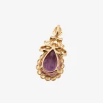 Elegant Teardrop Amethyst Pendant