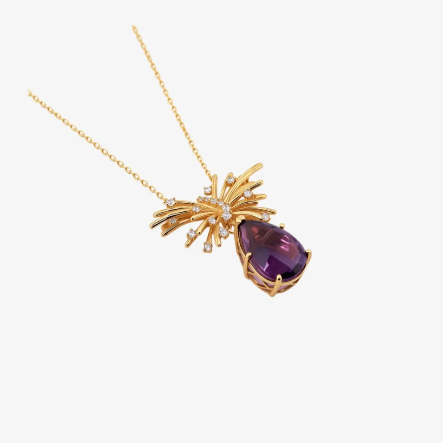 Amethyst Pendant Necklace