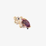 Half Flower Amethyst Pendant